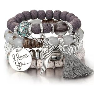 Bohemian stack bracelet